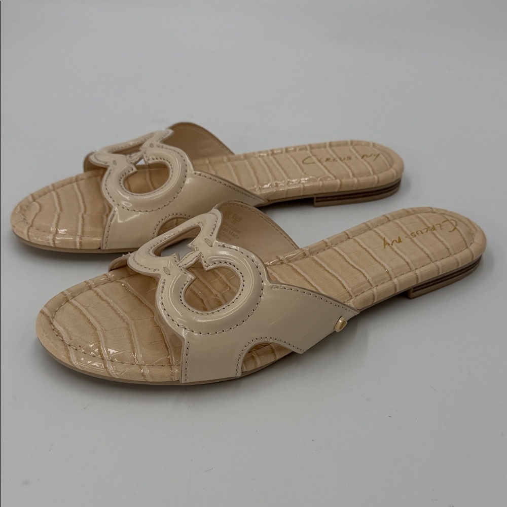 Circus NY by Sam Edelman Cream Women's Slide Sandals